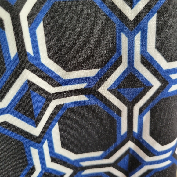 Liz Claiborne Geometric Print Sheath Dress Blue 10 - Picture 8 of 15